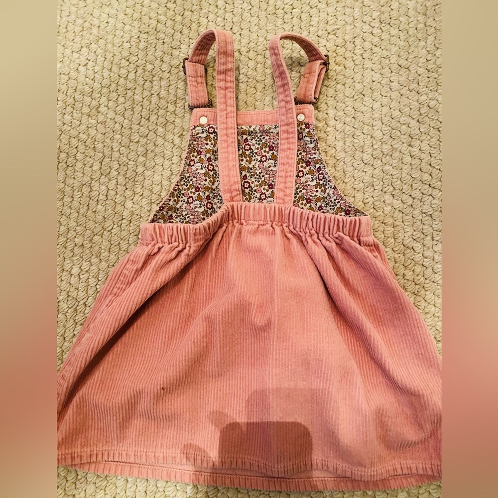 Zara dress corduroy, salmon color, beautiful.